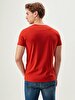 Crew Neck Basic Red T-shirt