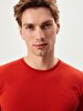 Crew Neck Basic Red T-shirt