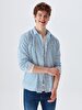 Striped Print Long Sleeve Dust Shirt