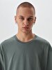 Oversized Crew Neck Short Sleeve Relaxed Grey T-shirt