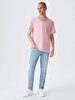 V-neck With Pockets Pink T-shirt