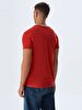 V-neck With Pockets Red T-shirt