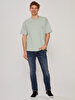 Crew Neck Short Arm Relaxed Green T-shirt