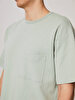 Crew Neck Short Arm Relaxed Green T-shirt