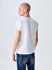 V-neck Basic Short Arm Slim White T-shirt