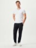 Crew Neck Basic Short Arm Slim White T-shirt