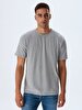 Crew Neck Basic Short Arm Regular Grey T-shirt