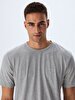 Crew Neck Basic Short Arm Regular Grey T-shirt