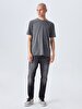 Crew Neck Basic Anthracite T-shirt