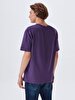 Crew Neck Basic Blue T-shirt