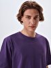 Crew Neck Basic Blue T-shirt