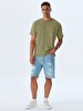 Crew Neck Basic Green T-shirt