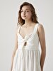 Front Cord Closure Long Dust Dress
