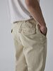 Fit Jogger Waist Beige Trousers
