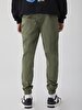 Fit Jogger Waist Green Trousers