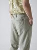 Linen Look With Pockets Green Trousers