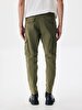 Düz Paça Cargo Green Trousers