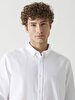 Classic Collar Textured White Shirt
