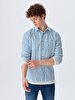 Striped Print Long Sleeve Dust Shirt