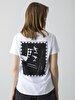 Back Print Girl With Print White T-shirt