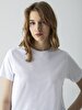 Back Print Girl With Print White T-shirt
