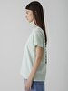 Back Print Girl With Print Green T-shirt