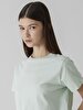Back Print Girl With Print Green T-shirt