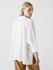 Textured Comfortable Cut White Shirt