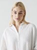 Textured Comfortable Cut White Shirt