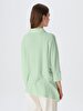 Textured Comfortable Cut Green Shirt
