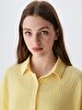 Textured Comfortable Cut Yellow Shirt