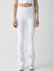 Beli Lastikli Strec Beyaz Pantolon