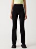 Waist Elastic Stretch Black Trousers