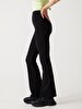 Waist Elastic Stretch Black Trousers