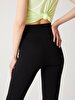 Waist Elastic Stretch Black Trousers