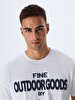 Logo Printed Print With Print White T-shirt