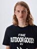 Logo Printed Print With Print Navy T-shirt