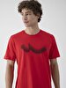 Logo Printed Red T-shirt
