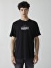Contrast With Print Black T-shirt
