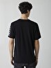 Contrast With Print Black T-shirt