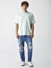 Comfortable Cut With Pockets Green T-shirt