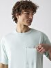 Comfortable Cut With Pockets Green T-shirt