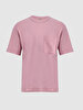 Comfortable Cut With Pockets Pink T-shirt