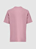 Comfortable Cut With Pockets Pink T-shirt