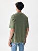 Bleached Crew Neck Green T-shirt