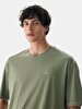 Bleached Crew Neck Green T-shirt