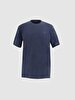Bleached Crew Neck Navy T-shirt