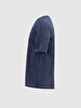 Bleached Crew Neck Navy T-shirt