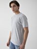 Crew Neck Basic Grey T-shirt