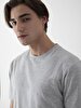 Crew Neck Basic Grey T-shirt